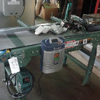 Anser#930, ink jet printer, mounted on Hytrol belt conveyor, 20" wide x 58 long, controls &amp; printer head, #36537