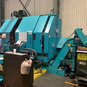 Mazak#SLANT-TURN-60-UNIVERSAL-2000, 36.02" sw,32 chuck,3-jaw,28.75 diameter,9 bore, 12 pos., Fanuc 6TB, 1982, #18677