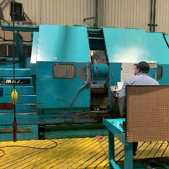 Mazak#SLANT-TURN-60-UNIVERSAL-2000, 36.02" sw,32 chuck,3-jaw,28.75 diameter,9 bore, 12 pos., Fanuc 6TB, 1982, #18677