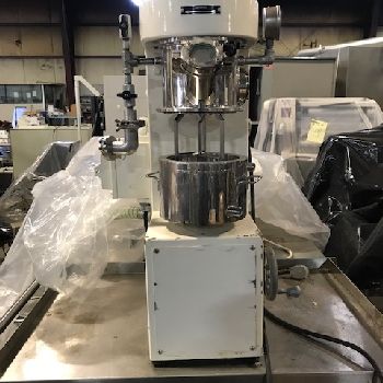 .3 gal. (1.5 liter)Premiervacuum jacketed double planetary mixer,Sanitary Stainless Steel