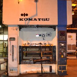 220 Ton,Komatsu#E2T-200N, Eccentric Gear 2 Pt, 15.75" str,25.59 die hght,5.91 adj, A/C &amp; brake, 1986