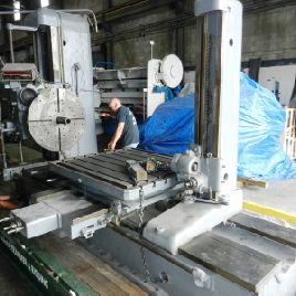 Unión de 4 "# BFT100II, HBM, mesa giratoria de 50 x 58, 10 KW, contrapunto, cabeza frontal, barra de mandrinar