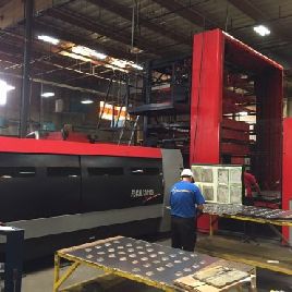 Amada#FLC3015AJ, 2000 watt fiber laser,ASLUL 300FOL-AJ automated tower,’13,#11554