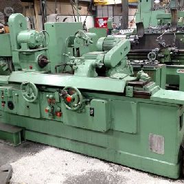 12" x 36Norton#U-4, hydraulic, 12 wheel, 5 HP spindle motor,auto feed, 4 jaw chuck, face plate, 1956