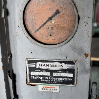 20 Ton,Hannifin#F101, dual hand control, pressure ga., 5 HP, serial #C42750, #7878