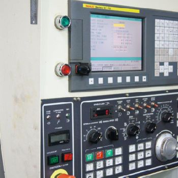 Femco#HL55S-2000, 28" swing, 15 chuck, 5 bore, 70 length, box way, 2400 hours, 2012