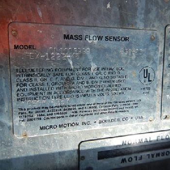 Micro Motion#SL100S999FEX-1222-46, Stainless Steel construction, transmiter, serial #930520, #41969