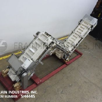 Stainless Steel, Z style bucket elevator, 105" discharge height, 1 HP side mounted motor drive