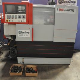 Emco#EMCOTURN-345-II, 16.9" sw,1.75 bar,8.7 x 20.1, Fanuc 21T, tailstock, 1998, #A2472