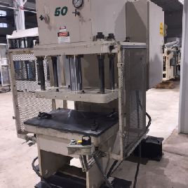 50 Ton,Greenerd#HCA-50-18R, hydraulic,10" stroke,9 DL,36 x 24 bed,excellent,1999,#sr5532