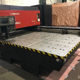 Amada # PULSAR-2415-A2, 2000 watts, Fanuc 160iL, 99 "X, 61 Y, 11.8 Z, 1998, # 9258