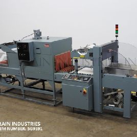 Shanklin#B2BB/T8PR, automatic inline, shrink bundling &amp; tunnel system, 2-25 bundles per minute