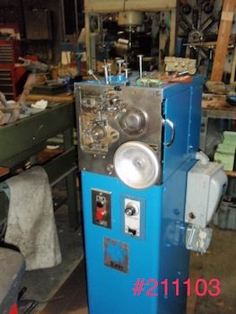No.W100ATorrington, segment coiler,.003" -.015 wire diameter,20-400 springs per minute,300 FPM,feed rolls,single pitch,1975