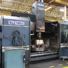 62"Berthiez#TVM125, 75 swing,125 HP,live milling,Fanuc 15,20 ATC,400 RPM,1997