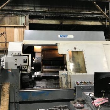 Warner &amp; Swasey#SC25, M4500 hollow spindle long bed 4-Axis CNC, 24" 4-jaw, 8.375 hole, 29 swing, 60 HP, #TW316