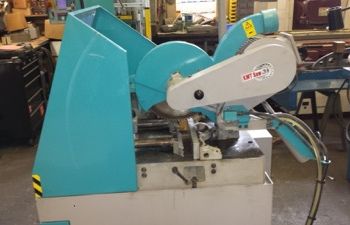 4-3/4"KMT#CT350A-NC, auto,non-ferrous,NC control,3600 RPM,14 blade,mitre,3HP,’06,#9605