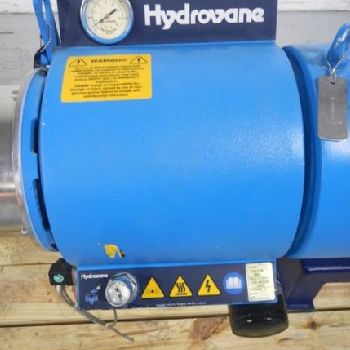 75 cfm,Hydrovane#715-C08-200, 9-bar, 15 KW, 460 V., integrally mounted air &amp; oil cooler,on base, #42373