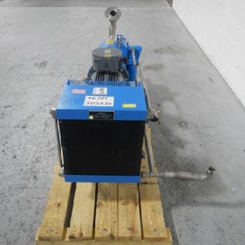 75 cfm,Hydrovane#715-C08-200, 9-bar, 15 KW, 460 V., integrally mounted air &amp; oil cooler,on base, #42373