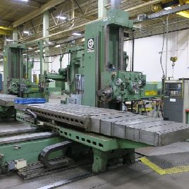 5 "Giddings & amp; Lewis # 350T, 60 x 120 mesa, 60 verticales, contrapunto, barras de línea, 1000 RPM, 30 HP