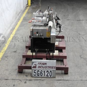 Anker Division KHS#VARIANTL, automatic inline Stainless Steel, cold glue, wrap around labeler, 20-120 containers per minute