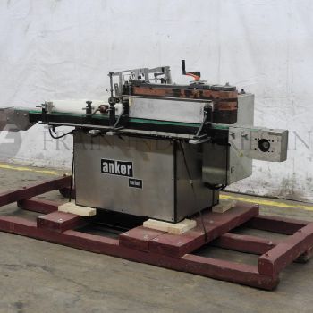 Anker Division KHS#VARIANTL, automatic inline Stainless Steel, cold glue, wrap around labeler, 20-120 containers per minute