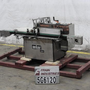 Anker Division KHS#VARIANTL, automatic inline Stainless Steel, cold glue, wrap around labeler, 20-120 containers per minute