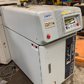 Miyachi Unitek#LW51, compact Yag laser,50 watt,200/220 VAC tap selectable,2004-05 (4 available)