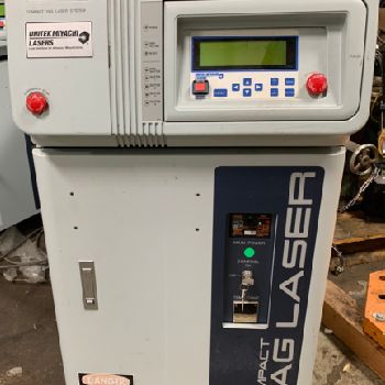 Miyachi Unitek#LW51, compact Yag laser,50 watt,200/220 VAC tap selectable,2004-05 (4 available)