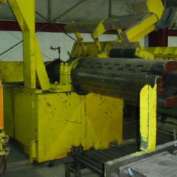 30000 lb.Rowe#30060-DSV, 60" W,60 OD,dual holddown,power expansion &amp; feed,S33741