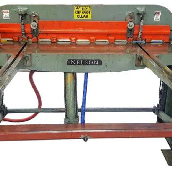 18 ga. x 4.3â€™Nelson#NFS-200005, pneumatic shear, air operated, 24" front supp. arms