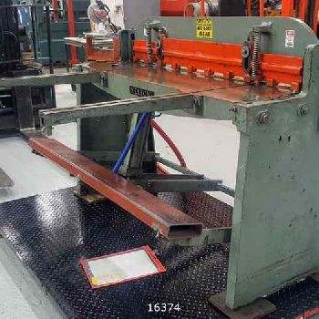 18 ga. x 4.3â€™Nelson#NFS-200005, pneumatic shear, air operated, 24" front supp. arms