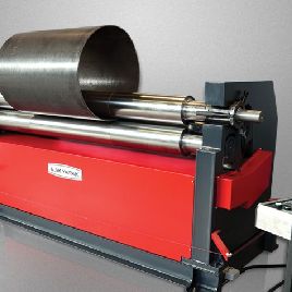 5 '' x 3/16 "Akyapak # ASM-S140-15 / 5, rollo de placa, diámetro de rollo 5.5, panel de control móvil separado, rodillos endurecidos por inducción