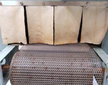 Shanklin#T7XL, shrink tunnel,15" W x 55 L mesh conveyor,22 W overall,4 -8 adj.feed open,18 amps,480 V.,#45240