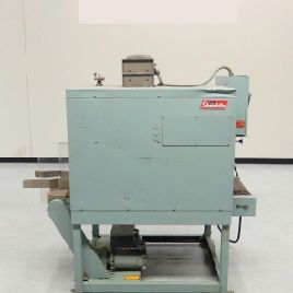 Shanklin#T7XL, shrink tunnel,15" W x 55 L mesh conveyor,22 W overall,4 -8 adj.feed open,18 amps,480 V.,#45240