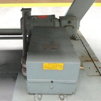 Shanklin#T7XL, shrink tunnel,15" W x 55 L mesh conveyor,22 W overall,4 -8 adj.feed open,18 amps,480 V.,#45240