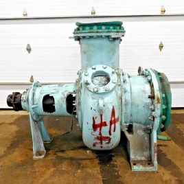 12 000 GPM @ 27 ’TDH, Morris # 100-MF, pompe centrifuge, entrée 24", 20 sorties, 60 psi, CDA 630 - corps Ni / Al / Brz, arbre en alliage 400