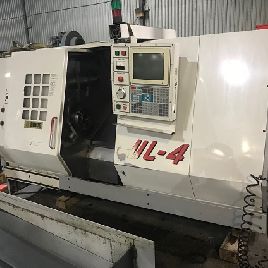 Haas#HL-4, 24" swing,10 chuck,program. tailstock,12 sta turret,3400 RPM,3 bore,1998