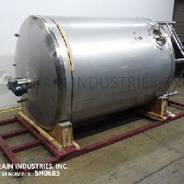 6000 gal.Walker, 304 Stainless Steel, jacketed &amp; insulated cooling tank rated for 55 GPM of glycol or cold water, 15 psi, dome top