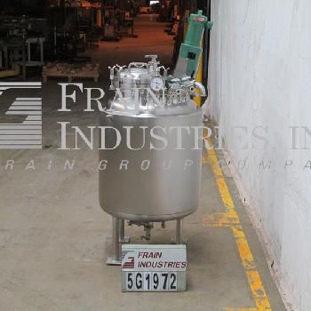 120 gal.Mueller, 316 Stainless Steel, jacketed, internal vacuum rated mixing tank, 26" ID x 36 straight wall