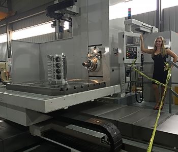 4.33"ModernMicrocut #HBM-4, 63 vertical travel, 87â€™ horiz travel, 59 x 47-1/4 table, 2000mm X, 1600mm Y, 1600mm Z, Fanuc 32iMB