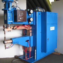 150 KVASciaky#PMCO3ST, 36" throat, 3-ph spot welder, Intertron MC302A, SCR, 230-460/3/60, excellent condition, warranty