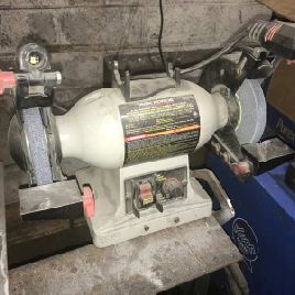 Task Force, Double Ended Grinder, 6" x 3/4 Wheels, 1/2 Arbor, Variable Speed, 120 V, 60 Hz, 2.5 Amp, 2000-3450 RPM