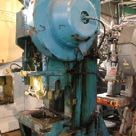 75 Ton,Bliss#C75, OBI press,6" stroke,15-1/2 SH,36 x 24 bed,A/C &amp; brake,#16527