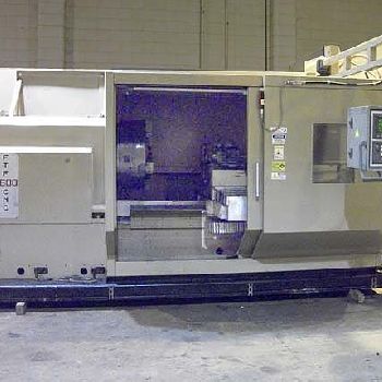 Tacchi#FTF-1600, 45" swing, 31 chuck, 3-jaw, 14.586 bore, Fanuc 0T-C,’12, #K15604