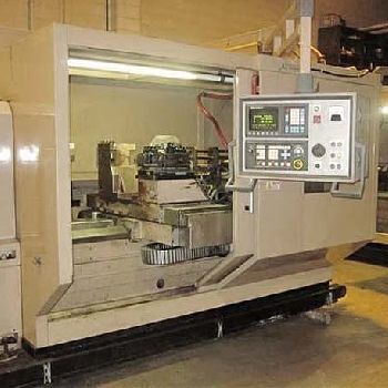 Tacchi#FTF-1600, 45" swing, 31 chuck, 3-jaw, 14.586 bore, Fanuc 0T-C,’12, #K15604