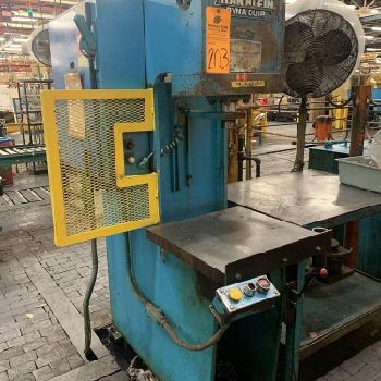 12 Ton,Hannifin#OGF-12D, hydraulic press, 22" x 22 bed, 12 throat, #10996
