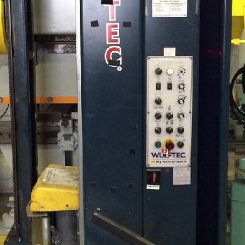 Wulftec#WLP-200, stretch wrapper, power elevation, 60" platen, controls