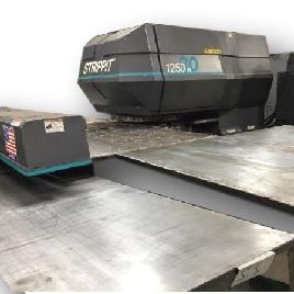 33 Ton, Strippit # 1250H / 30CNC, 50 "x 80 vel, 4 A / I, Fanuc OP, 2 werkklemmen, # 016316