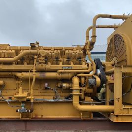 1200 RPM,Caterpillar#G399TA, NG power unit, radiator through flywheel, 1940 hrs
