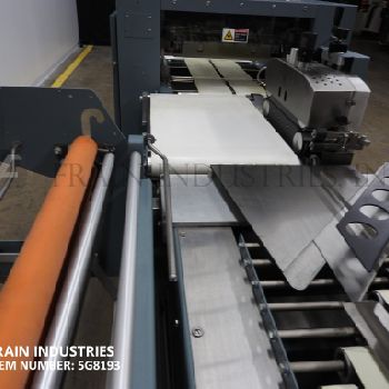 Shanklin#F1, automatic, continuous motion, flow thru shrink wrapper, 5-50 packages per minute